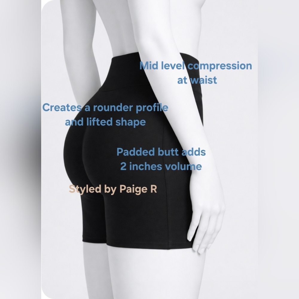 NWT SKIMS Ultimate Body Butt Enhancing Padded Shaper Shaping BBL Shorts ONYX 2XL - Picture 2 of 8